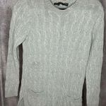Jeanne pierre Pocket Gray Knitted Sweater Cardigan Top Photo 0