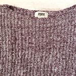 PINK - Victoria's Secret PINK Victoria’s Secret Women’s S/M Purple Knit Cropped Sweater Size Small Photo 2