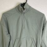 Rag and Bone  Quarter Zip Pullover Womens XS Green Sweatshirt Long Sleeve Outdoors Photo 2