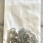 New Minimalist Silver Heart Layer Necklace Photo 1