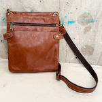 Patricia Nash Prizzi Brown Leather Crossbody Bag Photo 0
