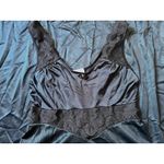 Vintage Quiet Moments long night gown in black lace trim‎ size M Size M Photo 5