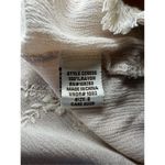 Surf Gypsy  Floral Embroidery Blush Fringe Crop Blouse Sz Small Photo 9