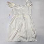 MORE TO COME Bella Off Shoulder Dress in White Size XS Photo 13