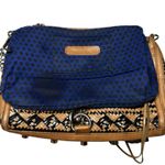 Rebecca Minkoff MAC Woven Leather Crossbody Tan Black Chain Strap Shoulder Bag Photo 15