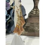 NEW! Francesca’s Tassel dangling‎ earrings Gold Photo 4