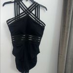 Hilor One Piece Swimsuits Slimming High Waisted Bathing Suits Front Crossover XL Black Photo 1