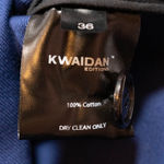 Kwaidan NEW  Editions Oversized Mens Collared Shirt Cotton Twill Industrial Blue Photo 2