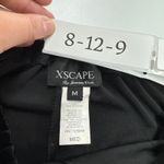 XSCAPE by Joanna Chen Pants Womens Medium Black Velvet Beaded Belt Wide‎ Leg Photo 2