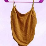 H&M holiday sparkly glitter bodysuit Christmas new years in gold size medium. Photo 7