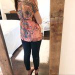 Live and let live  Blouse boho floral glam sequin top Photo 2