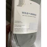 Wild Indigo Crew Slouch Socks 3 pairs White Beige Sage Shoe Size 4 Photo 6