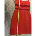 Oltre Made in Italy Bodycon Dress Straps Two Lace Line Red Mini Dress Sz 42 Size M Photo 9