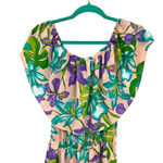 Buddy‎ Love Mojito Romper Tropical Off the Shoulder Floral Size Small Pink Photo 4