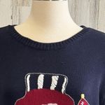 Vintage Christmas Snowman Sweater Size 1X Kitschy whimsical Americana Photo 4