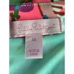 Lilly Pulitzer Briella Pink In The Vias Fit & Flare V-Neck Dress Sz M Tropical Photo 10