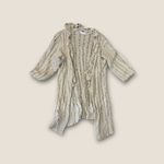 To The Max Wool Blend Open Knit Long Cardigan Sand M Tan Size M Photo 2