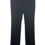 Stooshy Black White Pin Stripe Flare Career Dressy Size 7 Pants NWT Photo 0