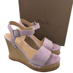 Linea Paolo Ellis suede ankle strap lilac wedge sandals women’s Size 8M Purple Photo 1