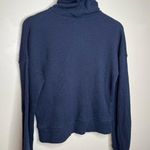Banana Republic  Navy Waffle Knit Turtleneck Sweater Size XS Photo 0