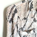 EXPRESS The Portofino Shirt Snake Skin Print Button Down Size Small Photo 4