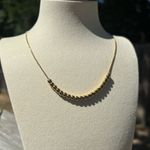 Handmade 18k gold plated stainless steel beads necklace non tarnish waterproof minimalist dainty women daily wear stackable  Photo 2