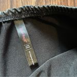 Body Rage Black Faux Leather Fringe Bikini Cut Bottoms Shorts Sz Large Photo 4