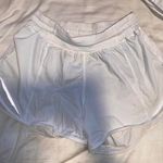 Lululemon White Hotty Hot  Shorts Size 4 Tall Photo 0