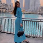 ZARA  Blue Pointelle Knit Sweater And Skirt Set BLOGGERS favorite! Size M EUC Photo 10