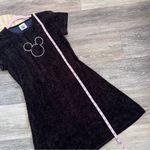 RARE vintage 1995 Mickey & Co little black velvet dress w/ rhinestone Disney Size L Photo 6