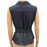 Rampage  Shimmering Sleeveless Black Wrap Blouse Juniors Medium Photo 6