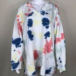 Lane Bryant Livi Activewear V-Neck Tie Dye Tunic Hoodie Sweatshirt (18/20) Photo 0