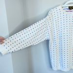 Eddie Bauer Vintage 1980s  Sweater Polka Dot Cream Multi Color Women's Large Photo 6