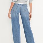 Old Navy Womens Distressed Ripped Knee Medium Wash High Rise O.G. Loose Jeans Photo 1