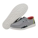 Hey Dude NWT Women’s Canvas Wendy Steel Gray Snake Oribt Accent Shoe Size 8 Photo 13