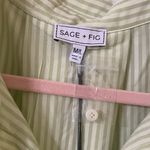 Sage + Fig Green Striped Shirt NWT Size undefined Photo 2