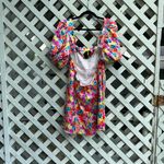 For Love & Lemons Merrill Puff Sleeve Floral Mini Dress Photo 7