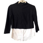 Theory Gracila Multi Orlene Stripe Knit Shirtail Top Sz P (0-00) Photo 0