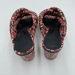 Rebecca Minkoff Amandine Black Red Floral 3" Heels Strappy Slide Sandals Size 8 Photo 6