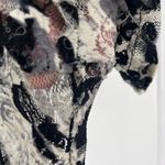 Vintage Y2K Carol Rose Mesh Lace Womens Top Sz XL Goth Grunge USA Mesh Rave Club Black Photo 7