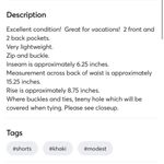 Madison Dressy Cotton Shorts Khaki Tie Belt Waist Womens 6 Photo 10