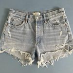 AGOLDE Parker Vintage Cut Off Light Wash Denim Jean Shorts Photo 2