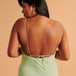 Abercrombie & Fitch Neon Green Tie Up Maxi Dress NWT Photo 4