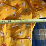 Madewell Women's Silk Belladonna Dress Painted Carnations Yellow Size 6 Photo 5