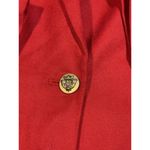 Sag Harbor  Blazer Jacket Women's 14 Red‎ 100% Wool Button Pockets Lined D-338 Photo 2