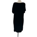 Eileen Fisher  Bateau Neck Short Sleeve Velvet High‎ Low Shift Dress Size Small Photo 9