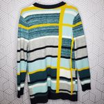 1901 Small  Abstract Plaid Button Front Cardigan Sweater Photo 3