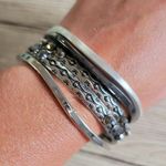 EXPRESS silver hematite bangle set Photo 1