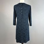 Cut Loose Womens 3/4 Sleeve Scoop Neck Dress Size M Blue Black Jersey Knit Size M Photo 4