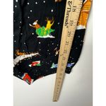 Old Navy NEW Cozy Flannel Pajama Pants XXL Winter Village Holiday Print Black Photo 7